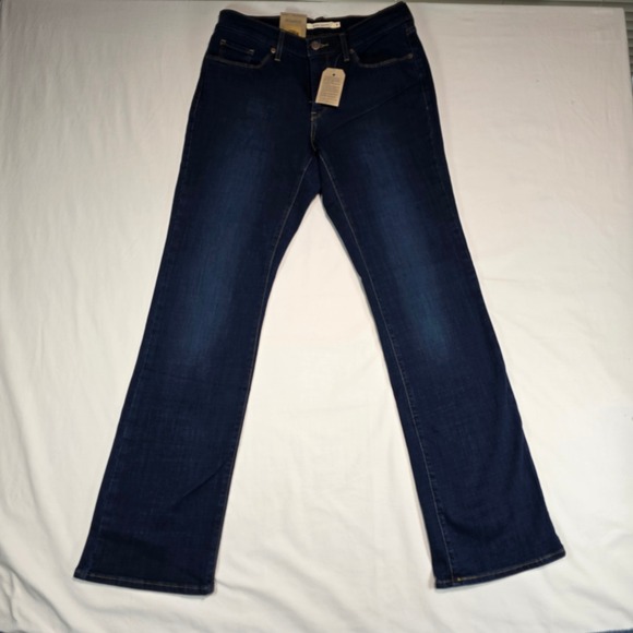 Levi's Denim - Levis Classic Bootcut Jean Womens 6 Medium W28 L32 Dark Wash Stellar Stretch NEW